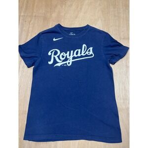 Nike Kansas City Royals Navy Blue Baseball T Shirt Mens Size Small